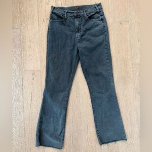 MOTHER size 28 Hustler Ankle Fray